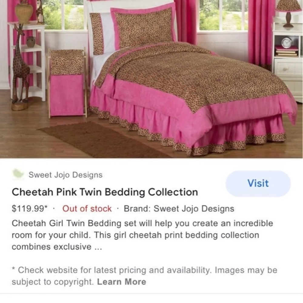 Full/queen bedding, skirt, curtains, shams